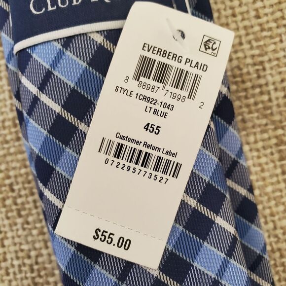 Club Room Everberg Classic Plaid Tie - Picture 8 of 8